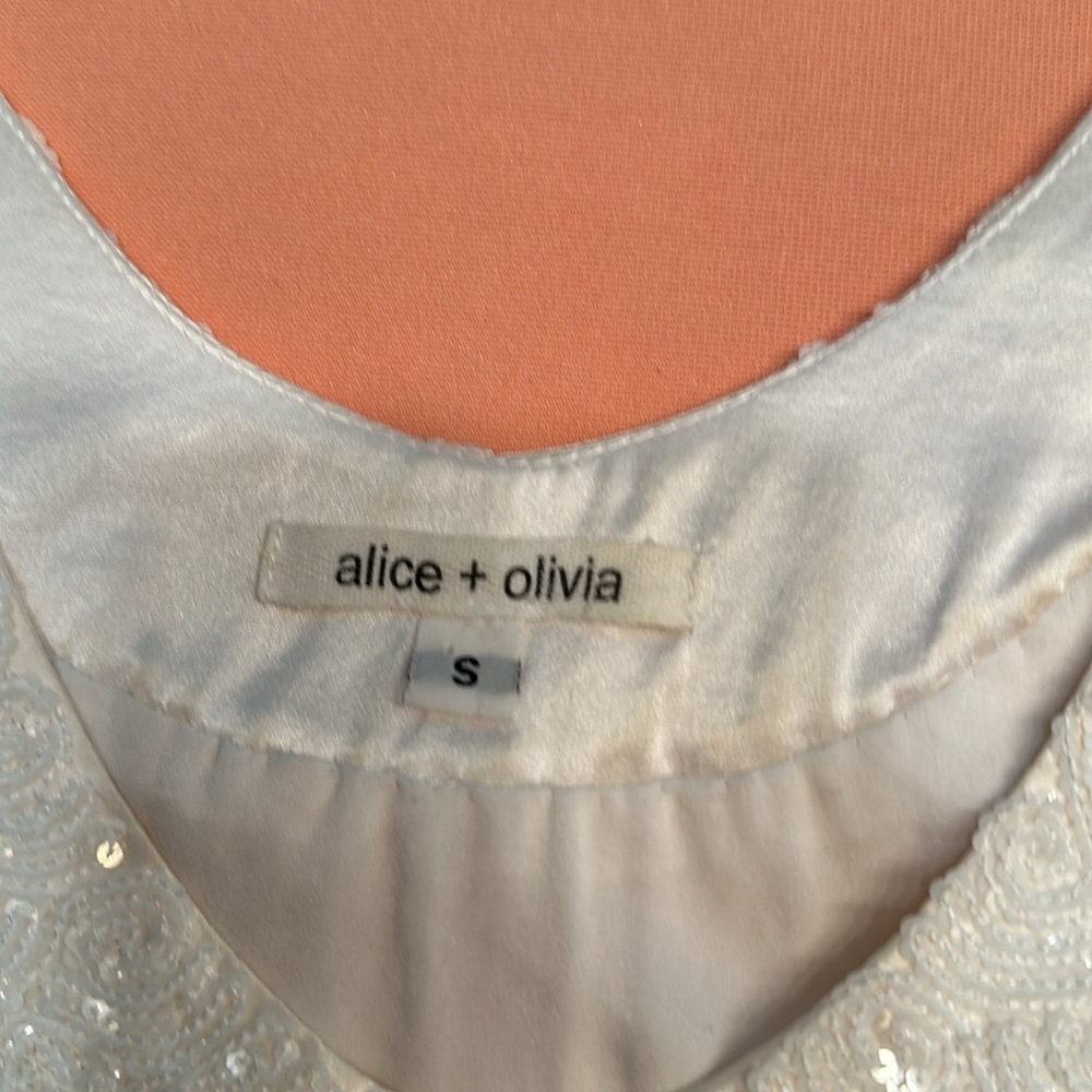 Alice + Olivia Evening Dress. Hand embroidered. - Picture 6 of 7